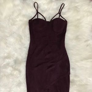 NWT Deep purple Midi dress